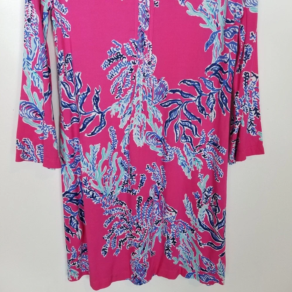Lilly Pulitzer Sarasota Tunic‎ Dress Sz S Capri Pink Samba Womens Resort